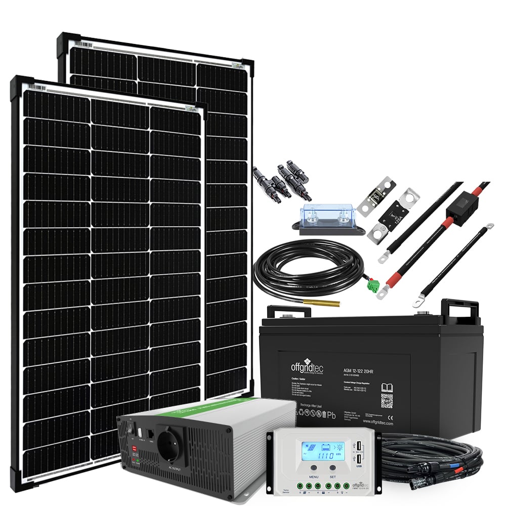 Offgridtec® Autark M-Master 200W Solaranlage - 1000W AC Leistung