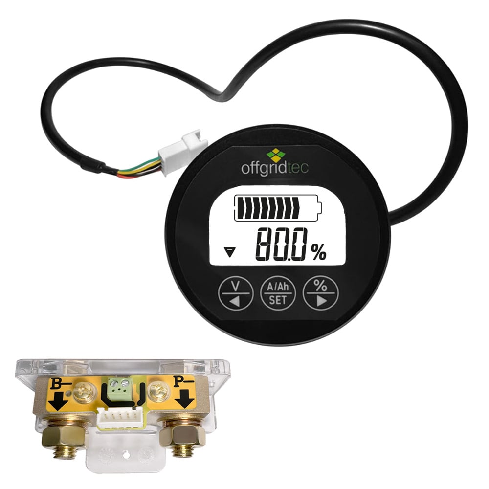 Offgridtec Shunt 350A battery monitor 8V-120V with backlight