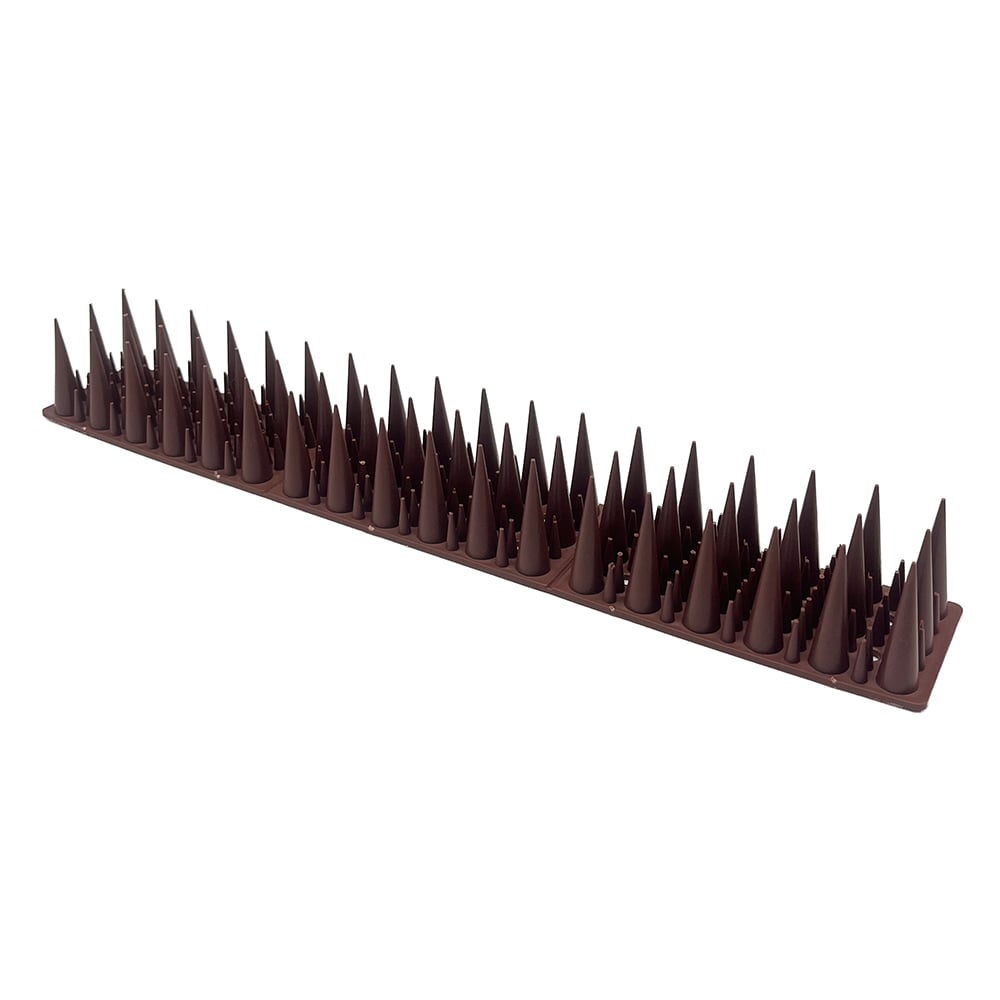 Offgridtec 20 pcs. Pigeon repellent spikes brown 6m Bird repellent spikes Cat repellent for balcony, window sill, fence, roof