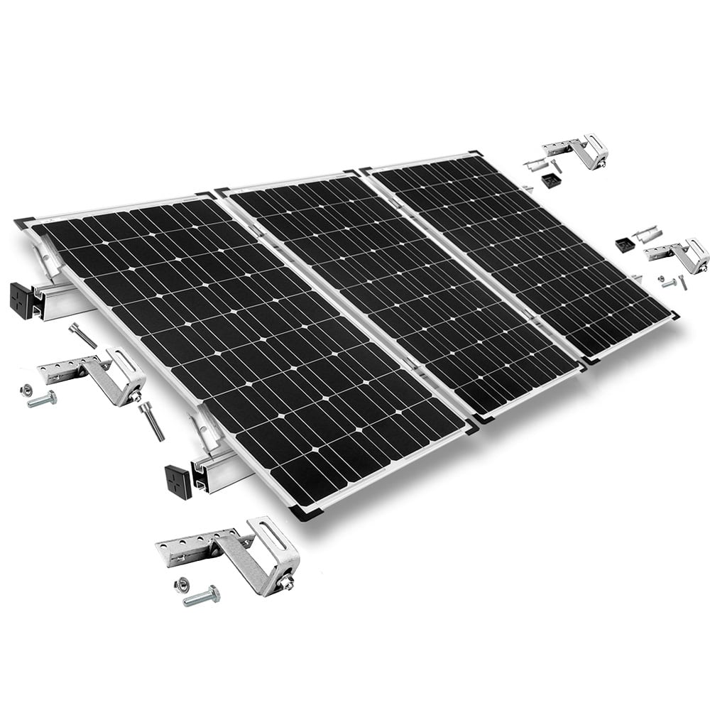 Solar Kit 12V Flexibles Solarpanel 150W Wechselrichter 1000W mit 25A  Ladegerät
