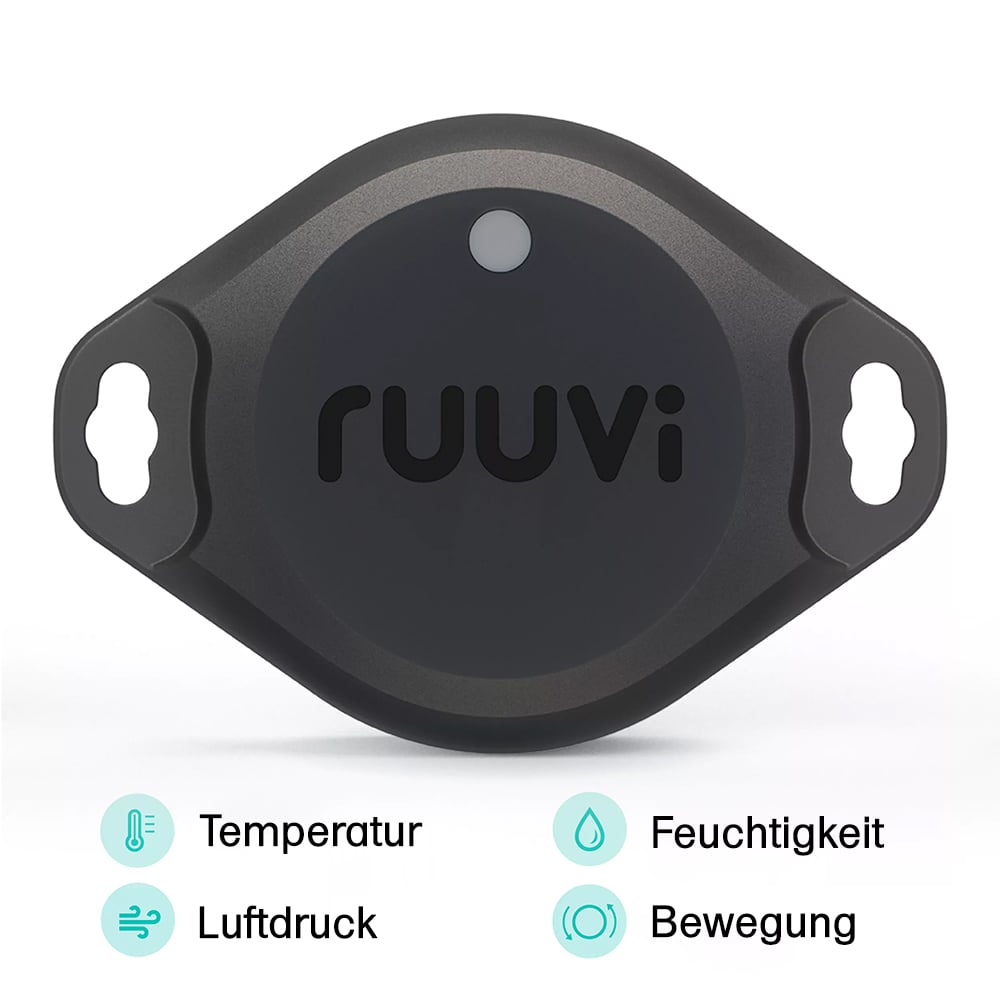 Ruuvi Tag Pro 4in1 Bluetooth sensor for temperature, humidity, air pressure and motion smart meter