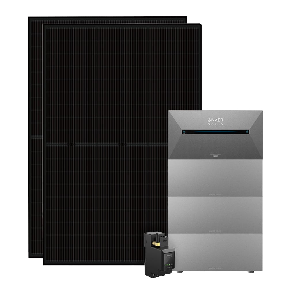 Anker 6,4kWh 900W Balkonkraftwerk inkl. Speicher SOLIX 2 E1600 PLUS & smarten Stromzähler