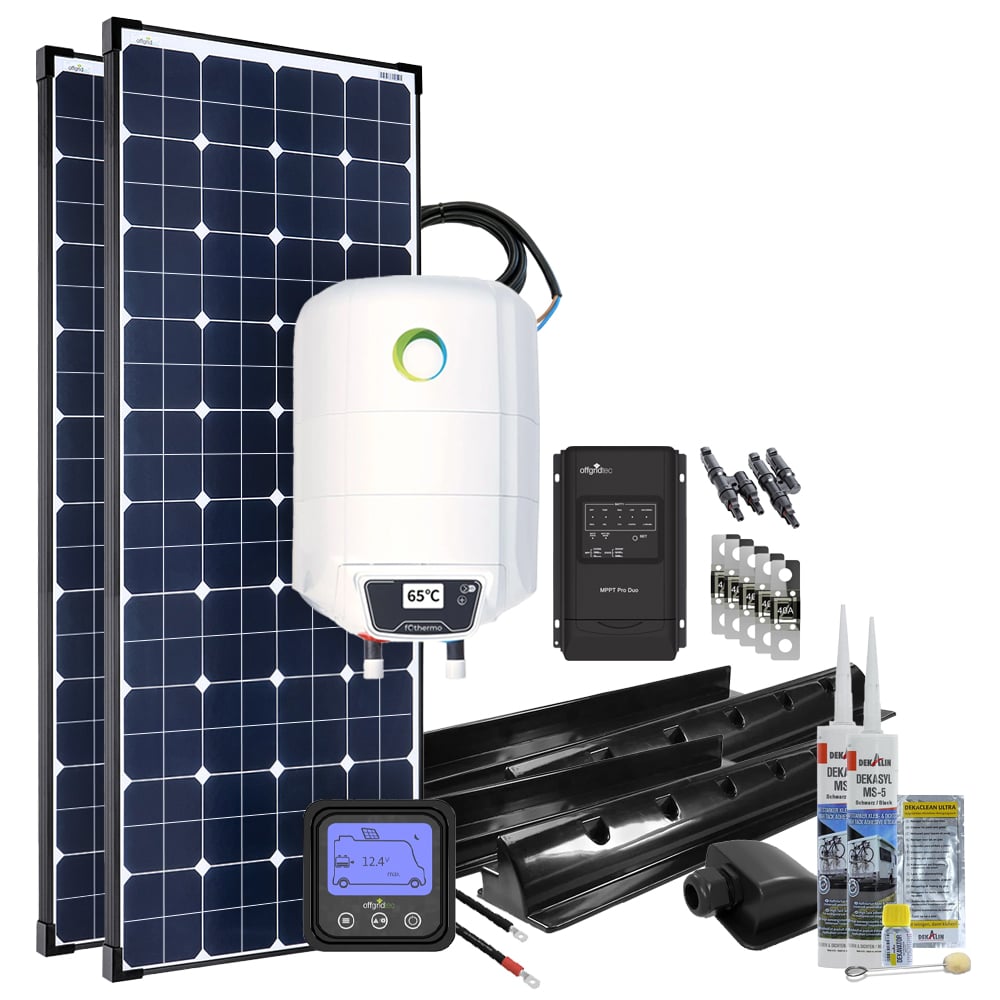 300W MPPT 12V Caravan Complete Set with EBL-Option