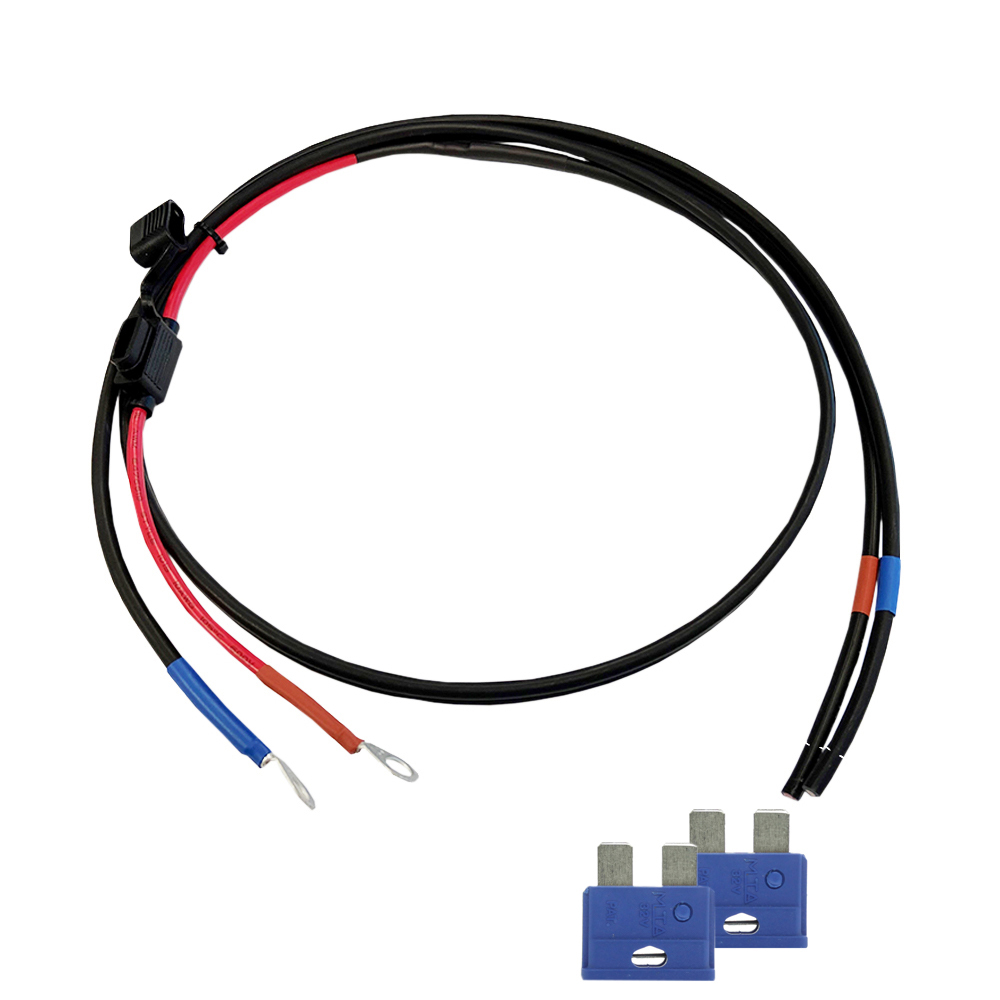1,5 Battery Cable with 25A fuse - M8 circular cable shoe