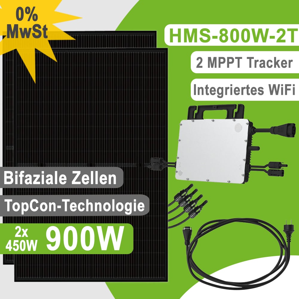 Offgridtec balcony power station SolarDirect Luxen + WiFi 900W HMS-800W-2T