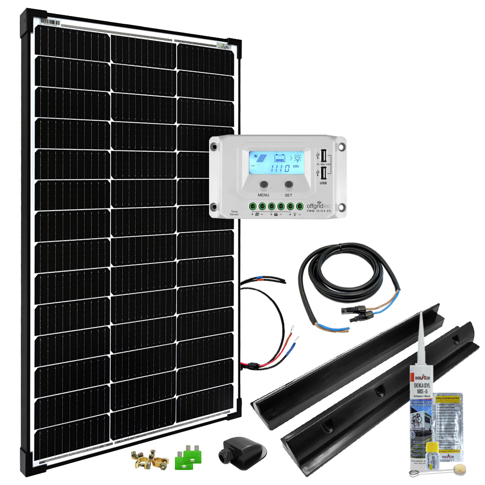 Solaranlage 320 Watt flexibel mit Batterie, Solarset fürs Wohnmobil