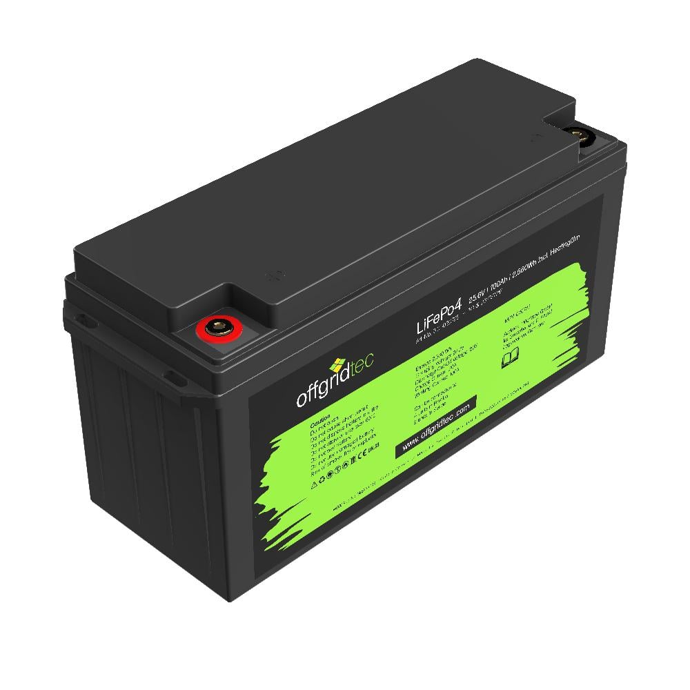 Offgridtec LifePO4 Akku 25,6/100 25,6V 100Ah mit BMS und Heizmatte 2560Wh