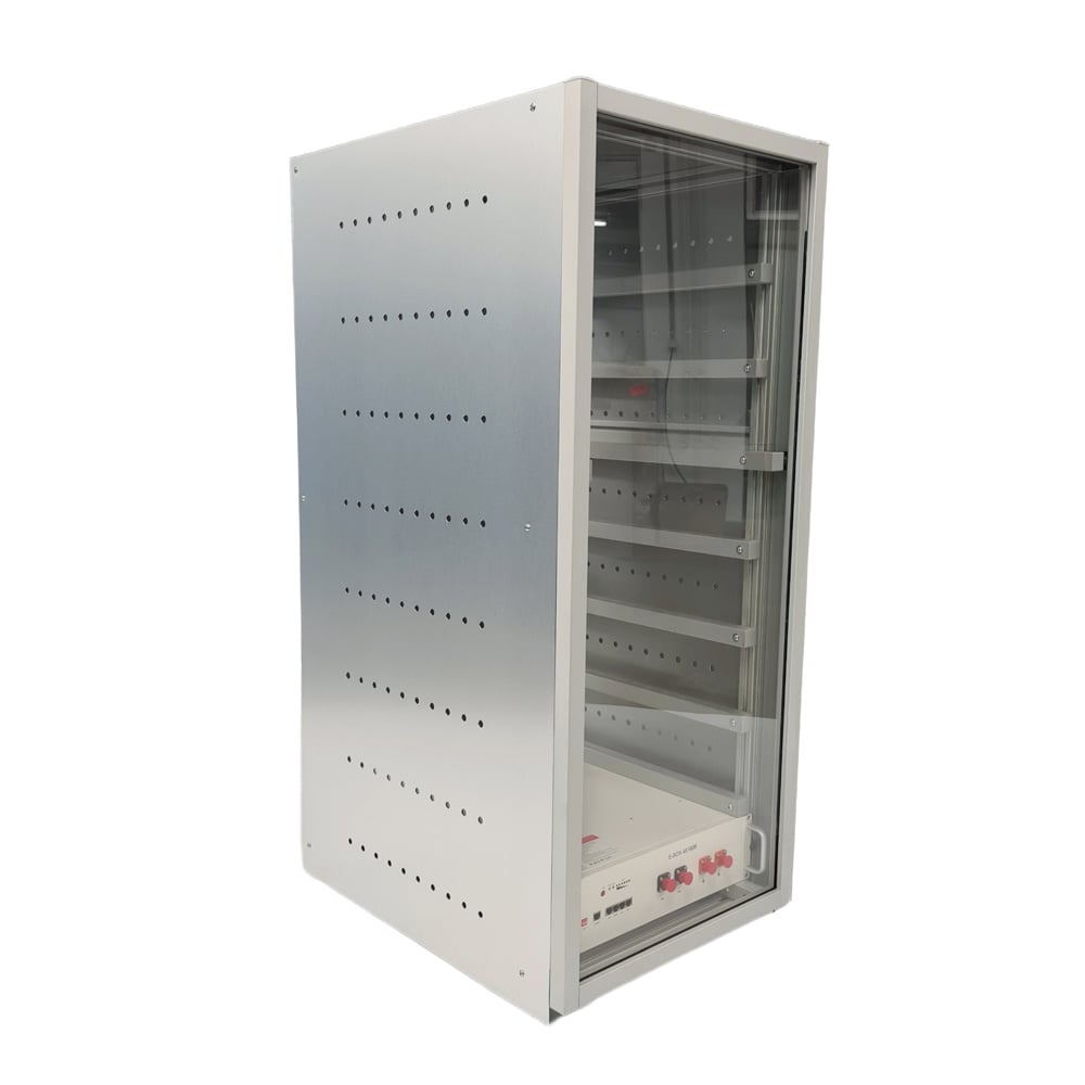 Batterieschrank für 8 Pytes 48100R LiFePo4-Batterien VA-Optik