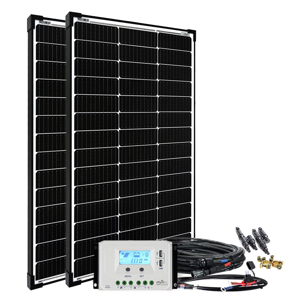 Offgridtec® basicPremium-L 200w Solaranlage 12v/24v complete system