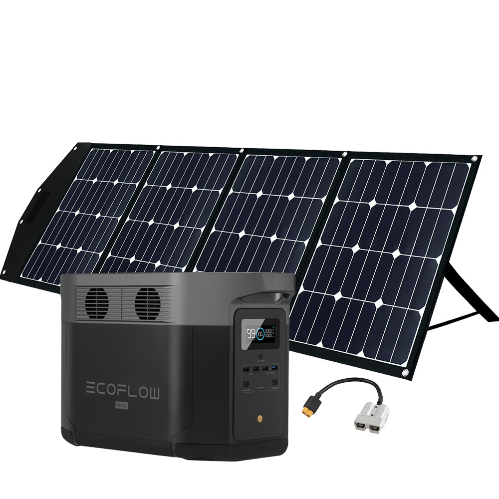 SparBundle EcoFlow Delta Max 1600 + 160w fsp-2 Offgridtec® Foldable Solar  Panel - Auxiliary battery: Without