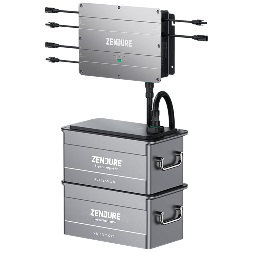 Zendure SolarFlow Set Smart PV Hub 1200 MPPT mit Erweiterungsbatterie AB1000S