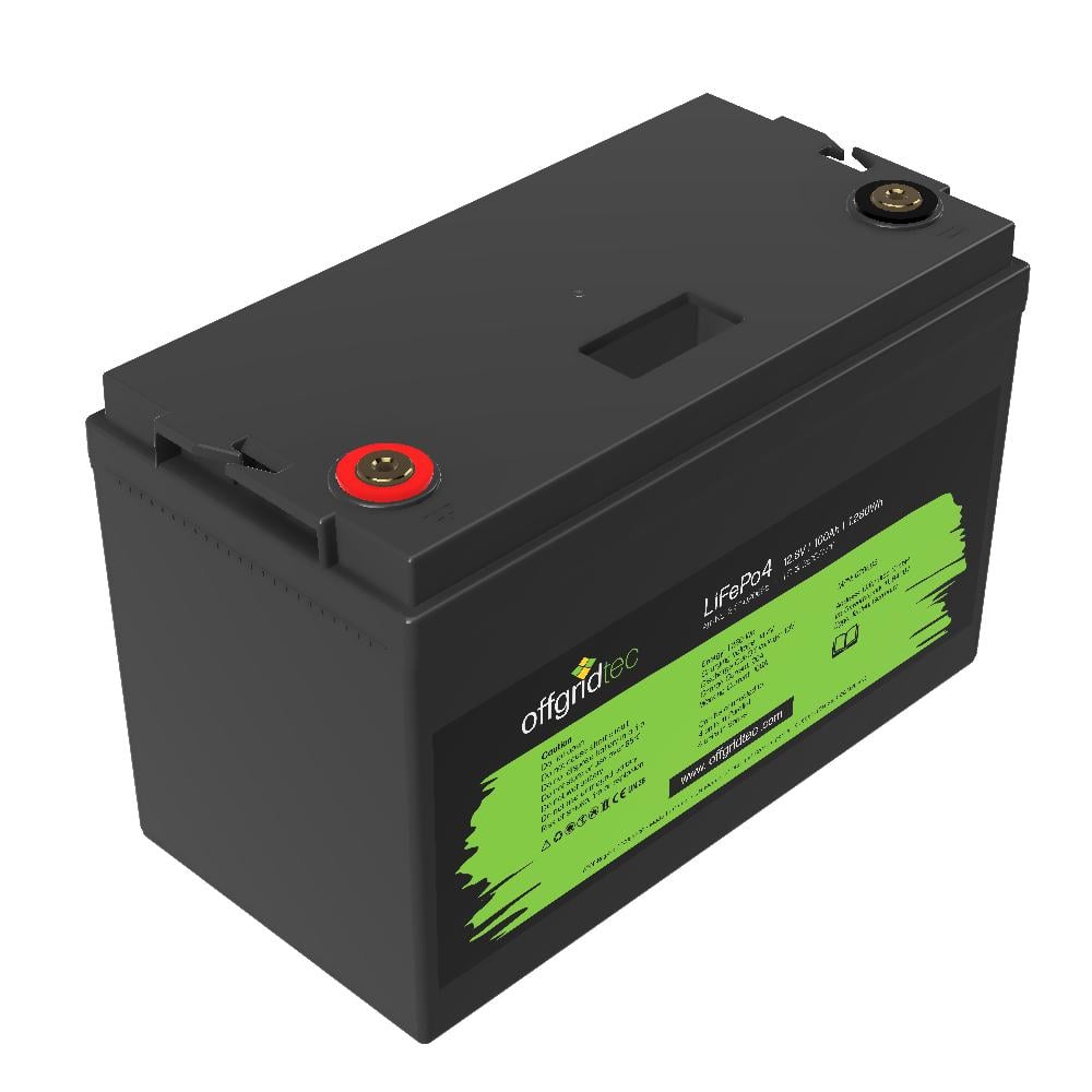 Offgridtec LifePo4 Akku 12/100 12,8V 100Ah BMS integriert 1280Wh