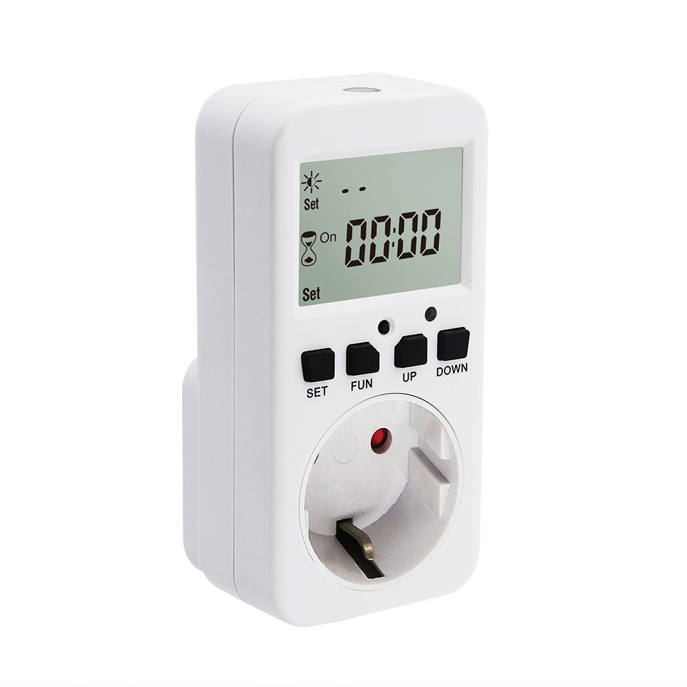 Timer with twilight switch for earthed socket 230v 50Hz max. 16a